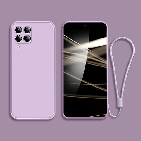 Funda Silicona Ultrafina Goma 360 Grados Carcasa S03 para Samsung Galaxy F22 4G Purpura Claro