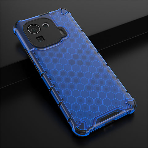 Funda Silicona Ultrafina Goma 360 Grados Carcasa S03 para Xiaomi Mi 11 Pro 5G Azul