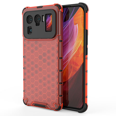 Funda Silicona Ultrafina Goma 360 Grados Carcasa S03 para Xiaomi Mi 11 Ultra 5G Rojo