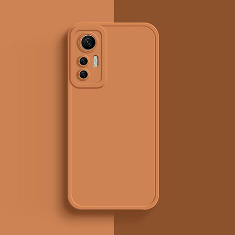 Funda Silicona Ultrafina Goma 360 Grados Carcasa S03 para Xiaomi Mi 12 Pro 5G Naranja