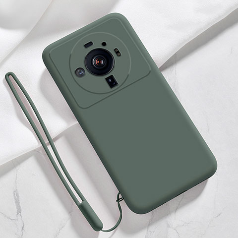 Funda Silicona Ultrafina Goma 360 Grados Carcasa S03 para Xiaomi Mi 12 Ultra 5G Verde