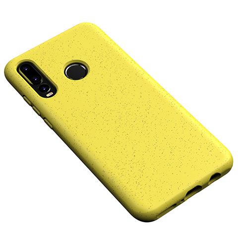 Funda Silicona Ultrafina Goma 360 Grados Carcasa S04 para Huawei Nova 4e Amarillo