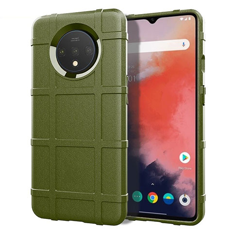 Funda Silicona Ultrafina Goma 360 Grados Carcasa S04 para OnePlus 7T Verde