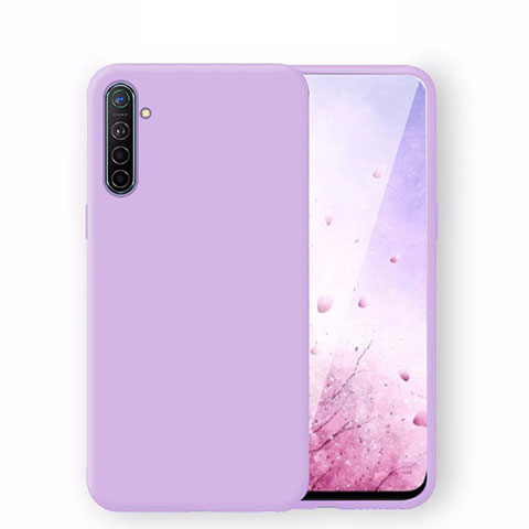 Funda Silicona Ultrafina Goma 360 Grados Carcasa S04 para Realme XT Morado