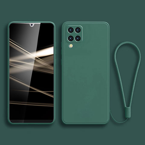 Funda Silicona Ultrafina Goma 360 Grados Carcasa S04 para Samsung Galaxy A12 5G Verde Noche