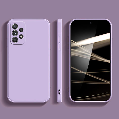 Funda Silicona Ultrafina Goma 360 Grados Carcasa S04 para Samsung Galaxy A23 4G Purpura Claro