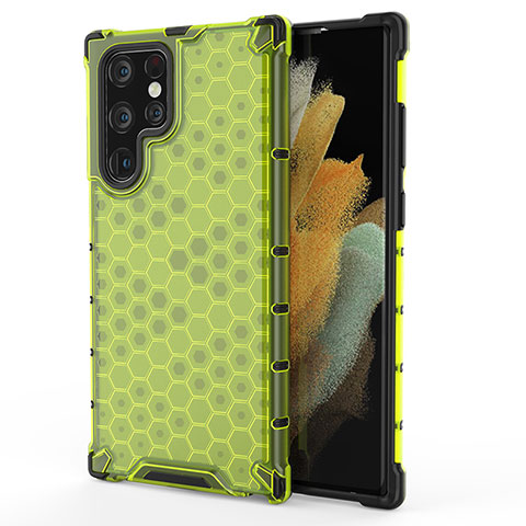 Funda Silicona Ultrafina Goma 360 Grados Carcasa S04 para Samsung Galaxy S21 Ultra 5G Verde