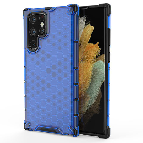 Funda Silicona Ultrafina Goma 360 Grados Carcasa S04 para Samsung Galaxy S23 Ultra 5G Azul