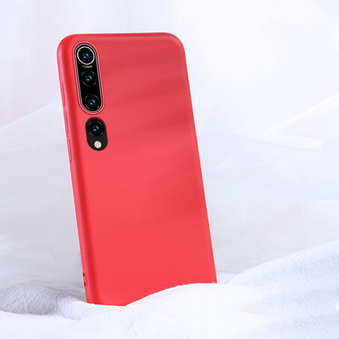 Funda Silicona Ultrafina Goma 360 Grados Carcasa S04 para Xiaomi Mi 10 Rojo