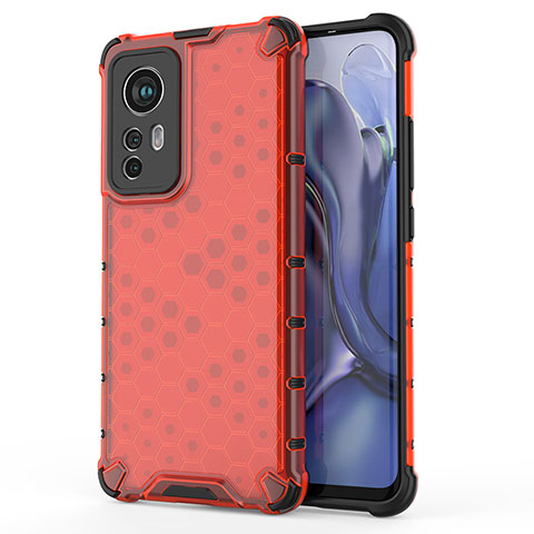 Funda Silicona Ultrafina Goma 360 Grados Carcasa S04 para Xiaomi Mi 12 5G Rojo