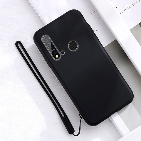 Funda Silicona Ultrafina Goma 360 Grados Carcasa S05 para Huawei Nova 5i Negro