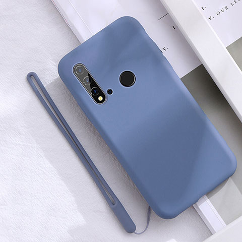 Funda Silicona Ultrafina Goma 360 Grados Carcasa S05 para Huawei P20 Lite (2019) Azul Cielo