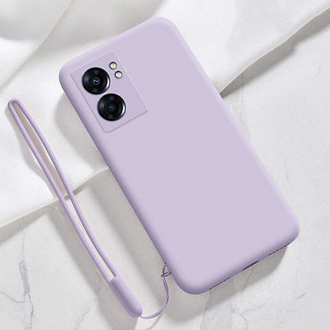 Funda Silicona Ultrafina Goma 360 Grados Carcasa S05 para Oppo K10 5G India Purpura Claro