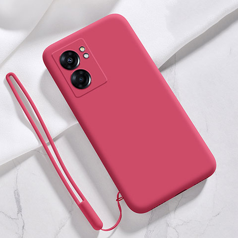 Funda Silicona Ultrafina Goma 360 Grados Carcasa S05 para Oppo K10 5G India Rojo