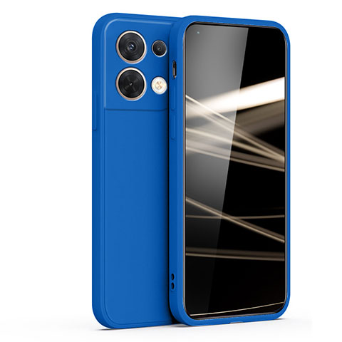 Funda Silicona Ultrafina Goma 360 Grados Carcasa S05 para Oppo Reno8 5G Azul