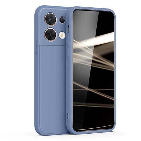 Funda Silicona Ultrafina Goma 360 Grados Carcasa S05 para Oppo Reno8 Pro+ Plus 5G Gris Lavanda