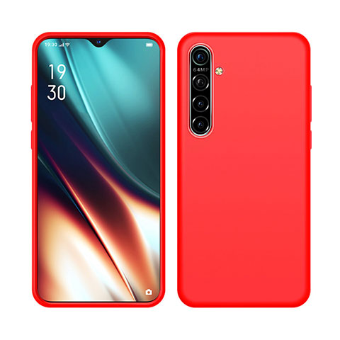 Funda Silicona Ultrafina Goma 360 Grados Carcasa S05 para Realme X2 Rojo