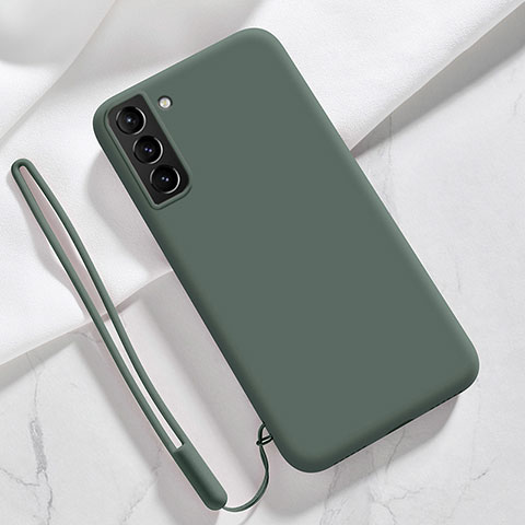 Funda Silicona Ultrafina Goma 360 Grados Carcasa S05 para Samsung Galaxy S21 FE 5G Verde Noche