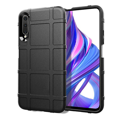 Funda Silicona Ultrafina Goma 360 Grados Carcasa S06 para Huawei Honor 9X Pro Negro