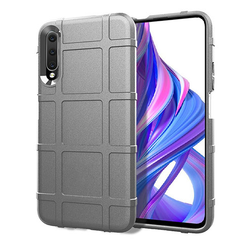 Funda Silicona Ultrafina Goma 360 Grados Carcasa S06 para Huawei P Smart Pro (2019) Gris