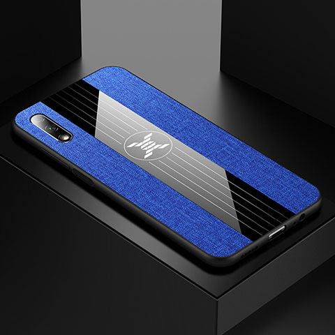 Funda Silicona Ultrafina Goma 360 Grados Carcasa S06 para Huawei Y9 Prime (2019) Azul