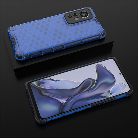 Funda Silicona Ultrafina Goma 360 Grados Carcasa S06 para Xiaomi Mi 12S 5G Azul