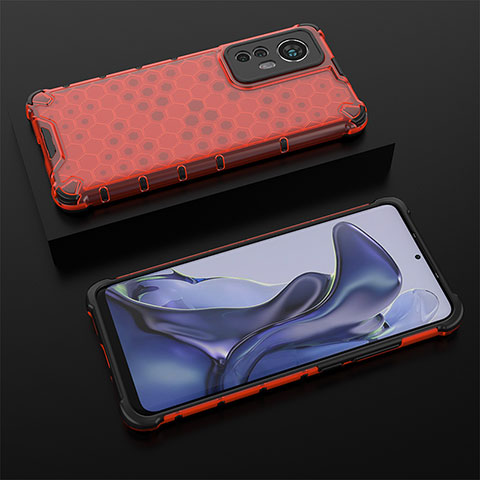 Funda Silicona Ultrafina Goma 360 Grados Carcasa S06 para Xiaomi Mi 12S Pro 5G Rojo