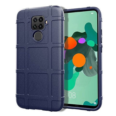 Funda Silicona Ultrafina Goma 360 Grados Carcasa S07 para Huawei Nova 5i Pro Azul