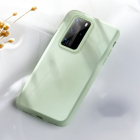 Funda Silicona Ultrafina Goma 360 Grados Carcasa S07 para Huawei P40 Pro Verde