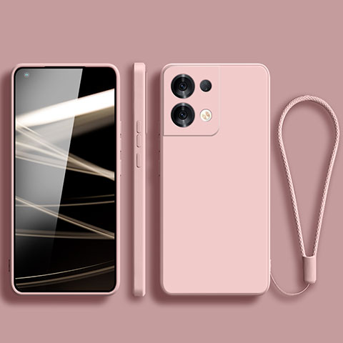 Funda Silicona Ultrafina Goma 360 Grados Carcasa S07 para Oppo Reno8 Pro+ Plus 5G Rosa