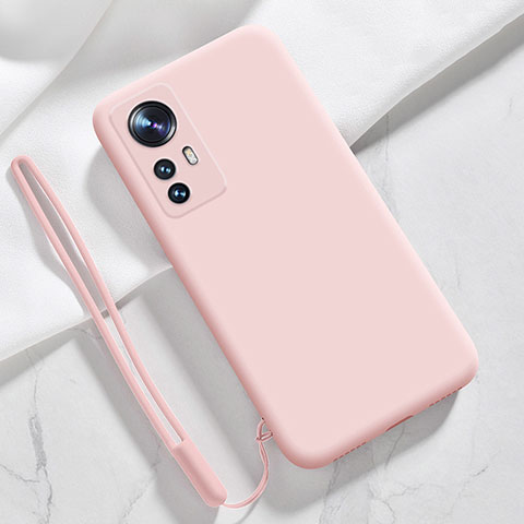 Funda Silicona Ultrafina Goma 360 Grados Carcasa S07 para Xiaomi Mi 12 Pro 5G Rosa