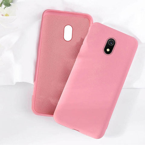 Funda Silicona Ultrafina Goma 360 Grados Carcasa S07 para Xiaomi Redmi 8A Rosa