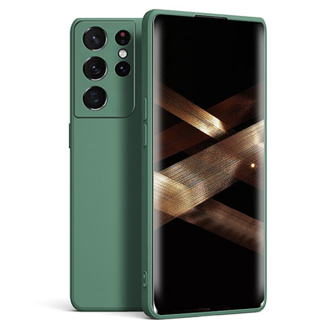 Funda Silicona Ultrafina Goma 360 Grados Carcasa S08 para Samsung Galaxy S25 Ultra 5G Verde