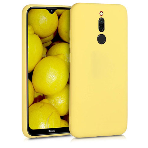 Funda Silicona Ultrafina Goma 360 Grados Carcasa S08 para Xiaomi Redmi 8 Amarillo