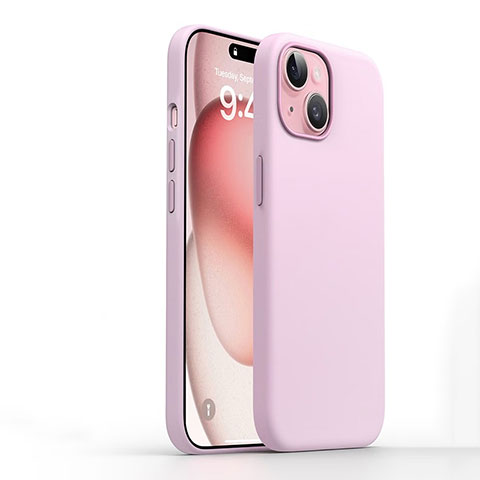 Funda de silicón con MagSafe para el iPhone 15 Pro - Rosa claro