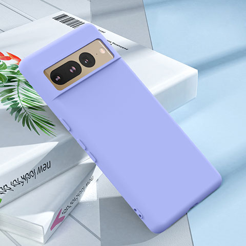 Funda Silicona Ultrafina Goma 360 Grados Carcasa YK1 para Google Pixel 7 Pro 5G Morado