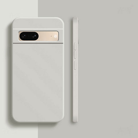 Funda Silicona Ultrafina Goma 360 Grados Carcasa YK1 para Google Pixel 7a 5G Blanco