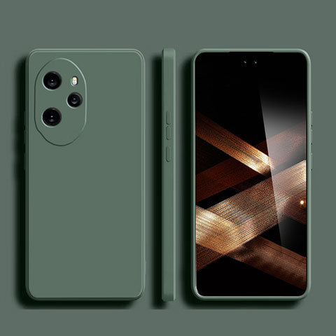 Funda Silicona Ultrafina Goma 360 Grados Carcasa YK1 para Huawei Honor 100 Pro 5G Verde Noche