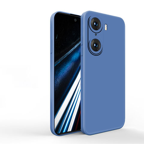 Funda Silicona Ultrafina Goma 360 Grados Carcasa YK1 para Huawei Honor 60 Pro 5G Azul