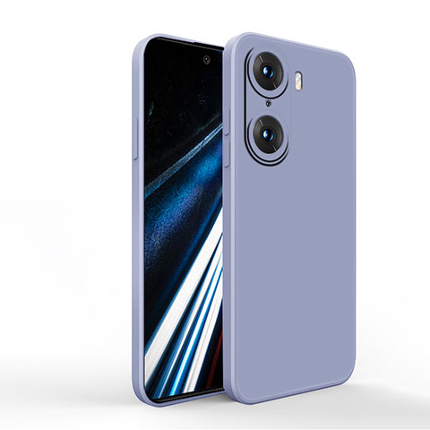 Funda Silicona Ultrafina Goma 360 Grados Carcasa YK1 para Huawei Honor 60 Pro 5G Gris Lavanda