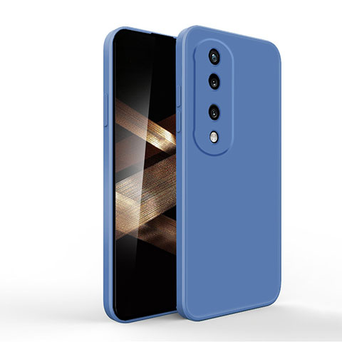 Funda Silicona Ultrafina Goma 360 Grados Carcasa YK1 para Huawei Honor X7b Azul