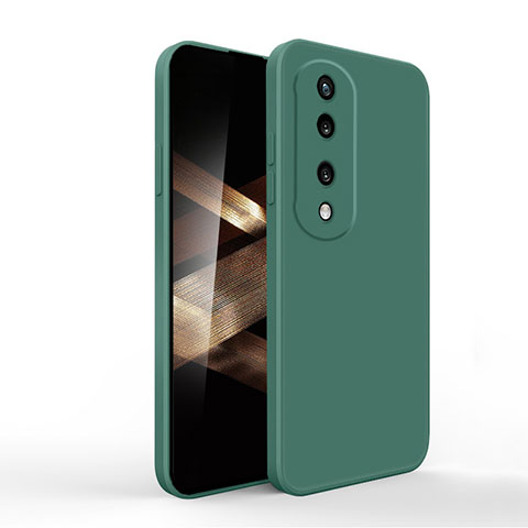 Funda Silicona Ultrafina Goma 360 Grados Carcasa YK1 para Huawei Honor X7b Verde