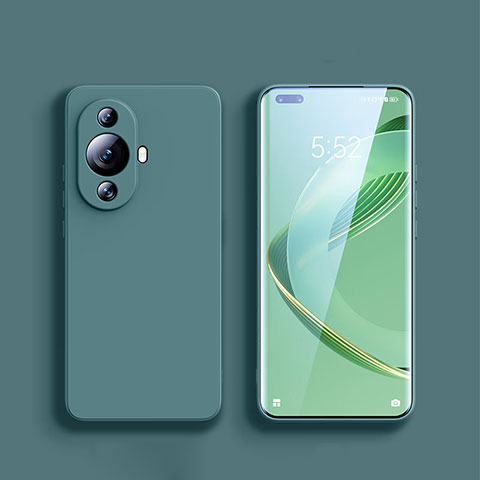 Funda Silicona Ultrafina Goma 360 Grados Carcasa YK1 para Huawei Nova 11 Ultra Verde Noche