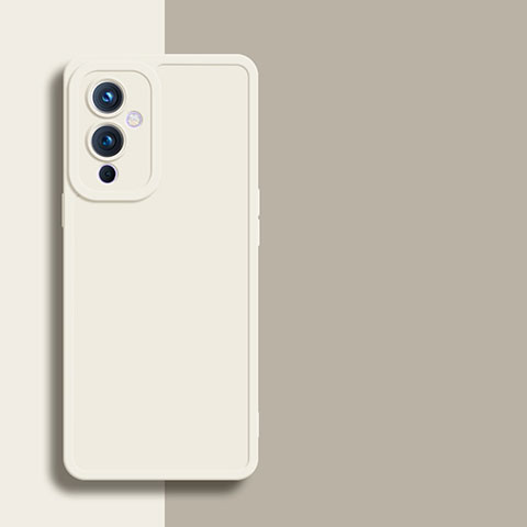 Funda Silicona Ultrafina Goma 360 Grados Carcasa YK1 para OnePlus 9 5G Blanco