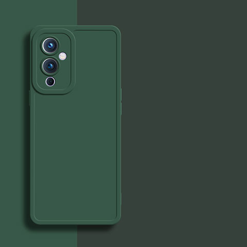 Funda Silicona Ultrafina Goma 360 Grados Carcasa YK1 para OnePlus 9 5G Verde