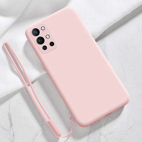 Funda Silicona Ultrafina Goma 360 Grados Carcasa YK1 para OnePlus 9R 5G Rosa