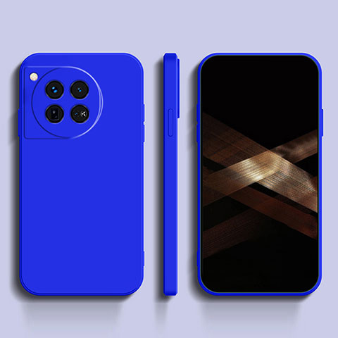 Funda Silicona Ultrafina Goma 360 Grados Carcasa YK1 para OnePlus Ace 3 5G Azul Real