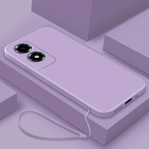 Funda Silicona Ultrafina Goma 360 Grados Carcasa YK1 para Oppo A2x 5G Purpura Claro