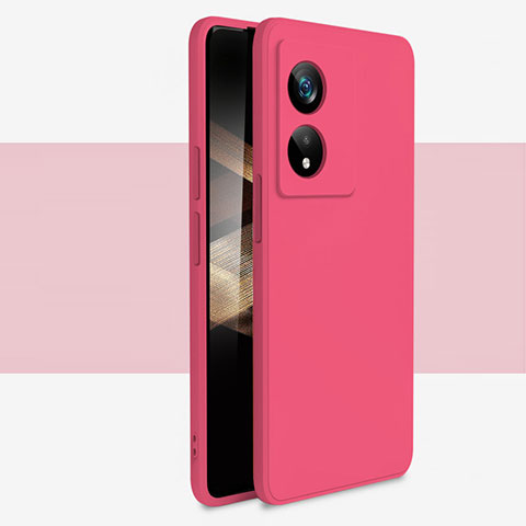 Funda Silicona Ultrafina Goma 360 Grados Carcasa YK1 para Oppo A78 4G Rojo