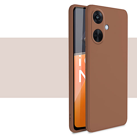 Funda Silicona Ultrafina Goma 360 Grados Carcasa YK1 para Oppo K11 5G Marron